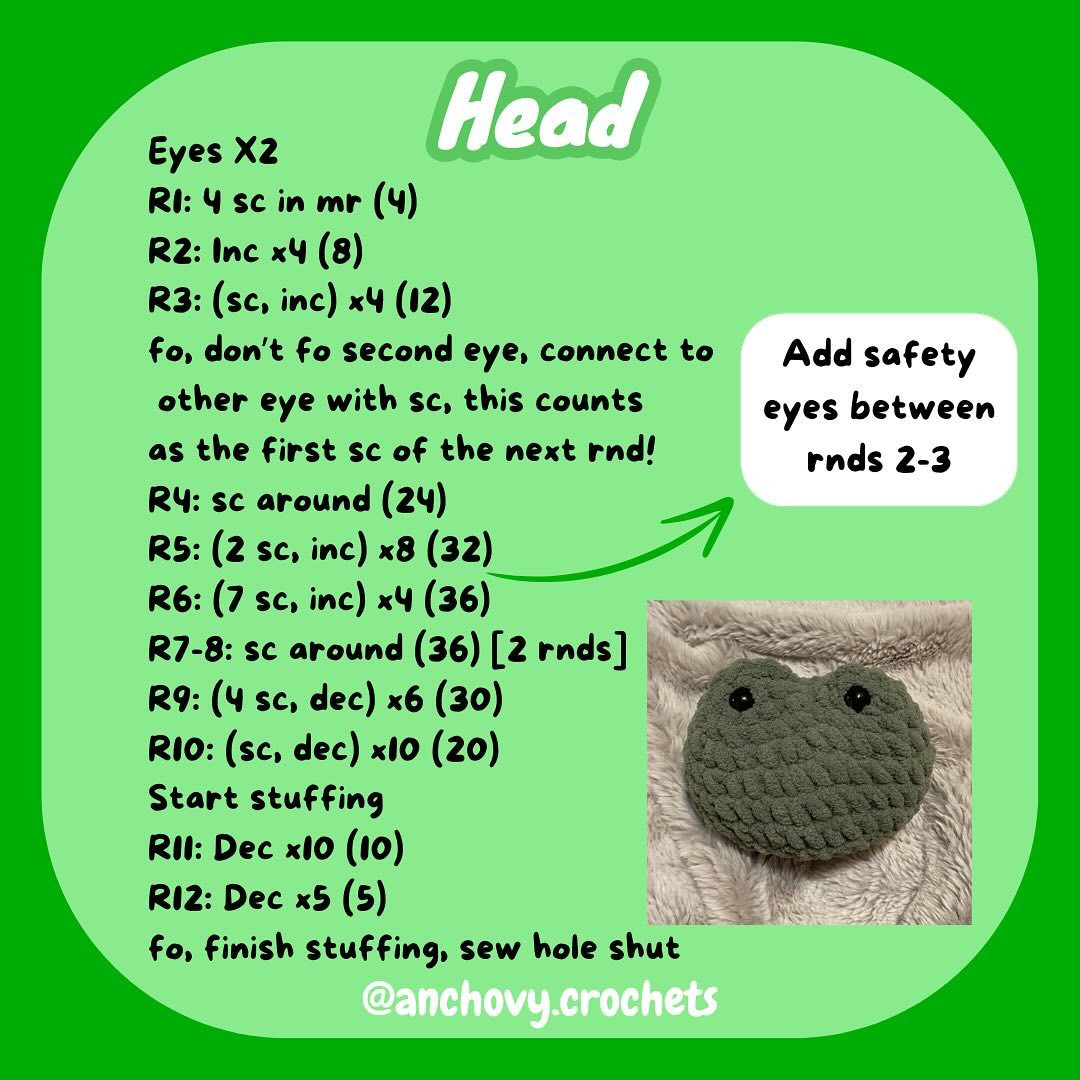 little froggy free pattern!! 🐸⭐️