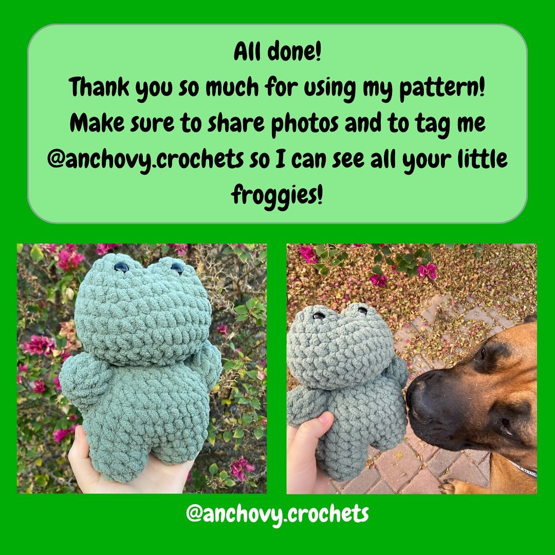 little froggy free pattern!! 🐸⭐️