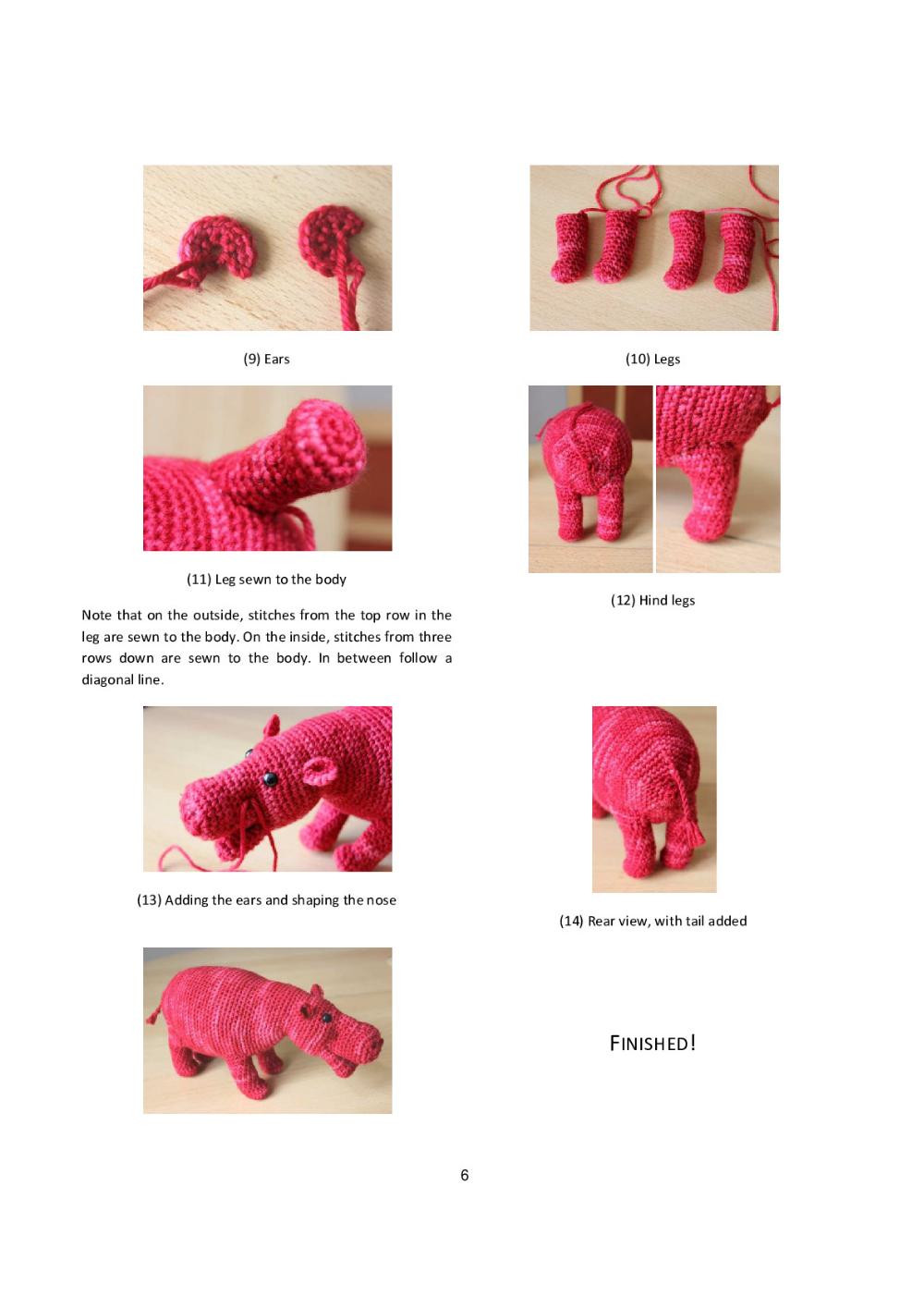 LITTLE HIPPOPOTAMUS crochet patten