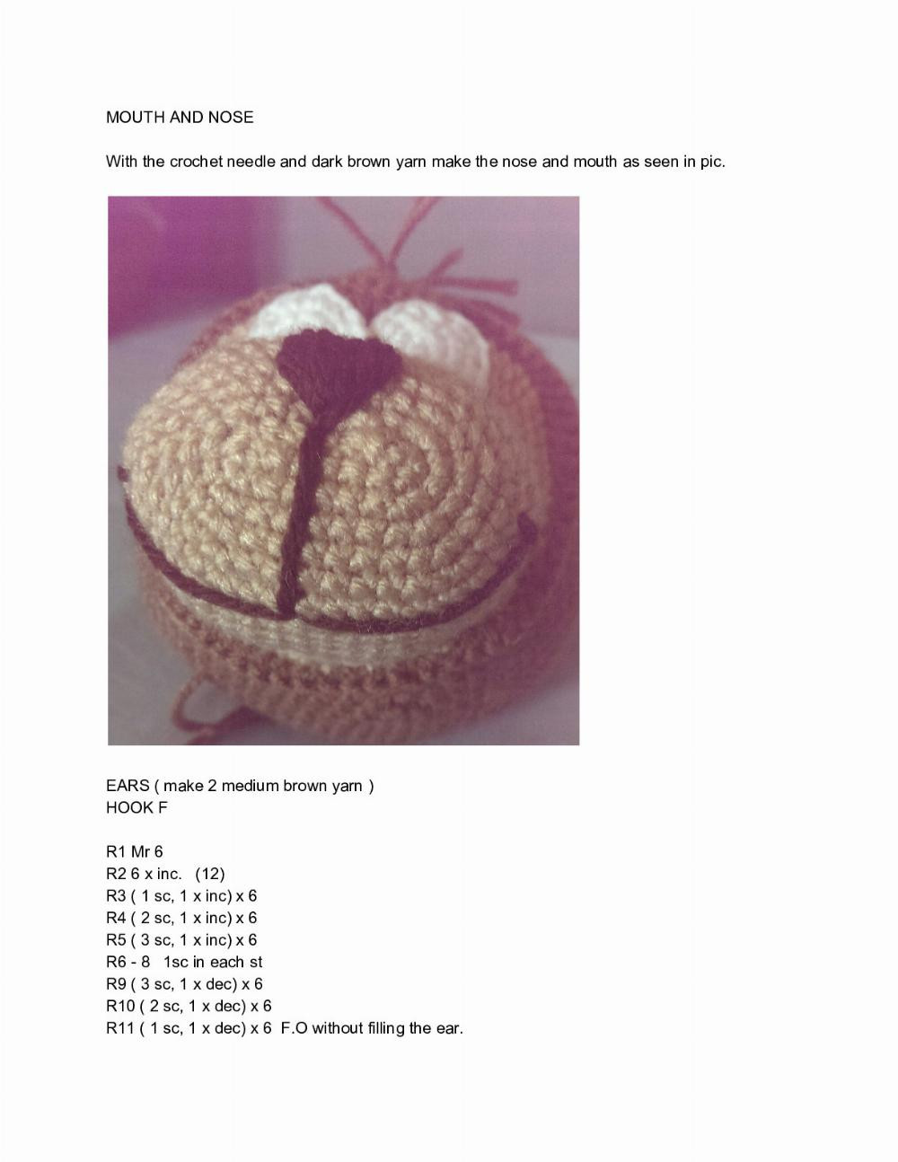 LOVELY MONKEYS crochet pattern