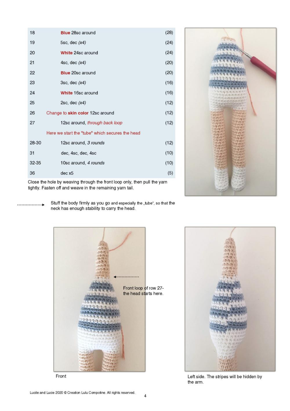 lucile and lucie basic crochet doll pattern