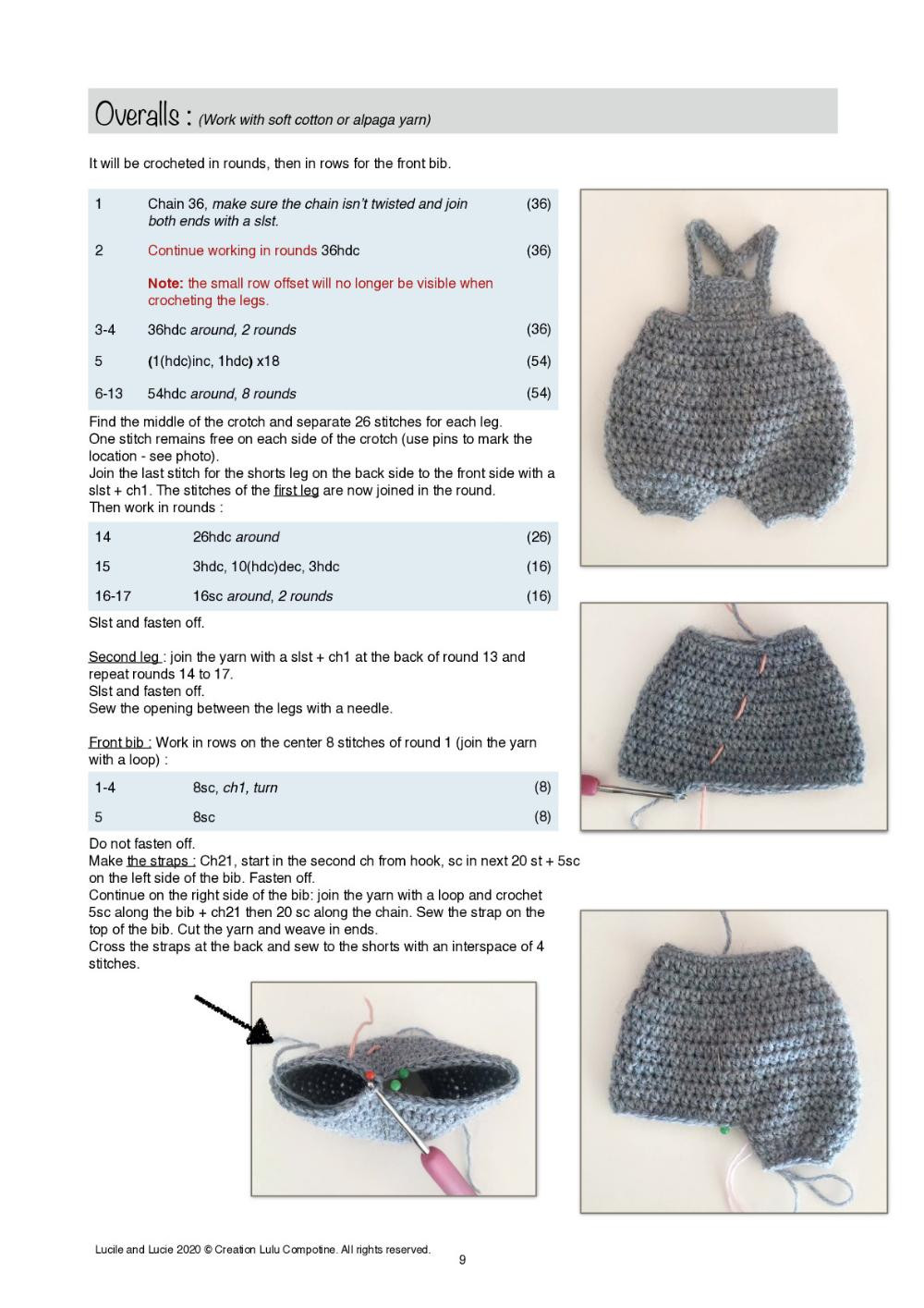 lucile and lucie basic crochet doll pattern