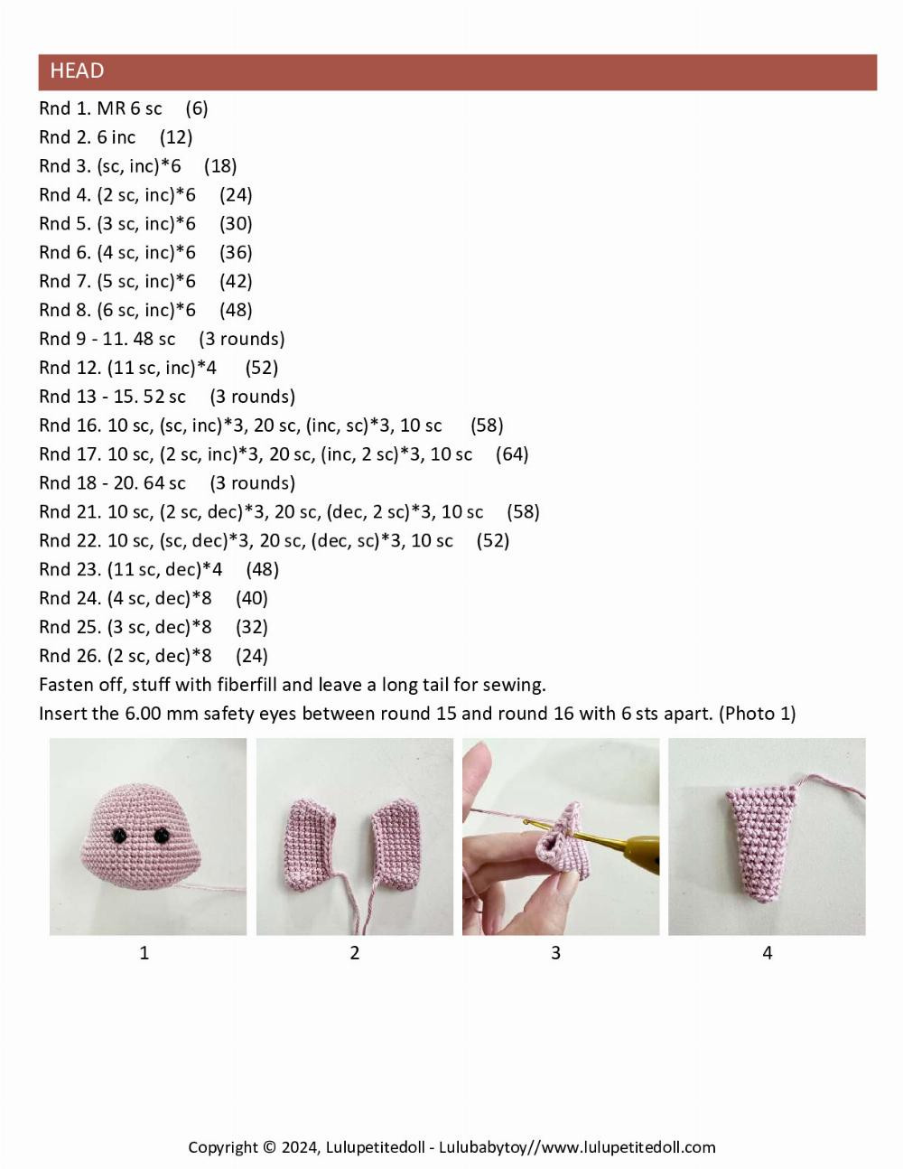 Lumpy Rattle crochet pattern