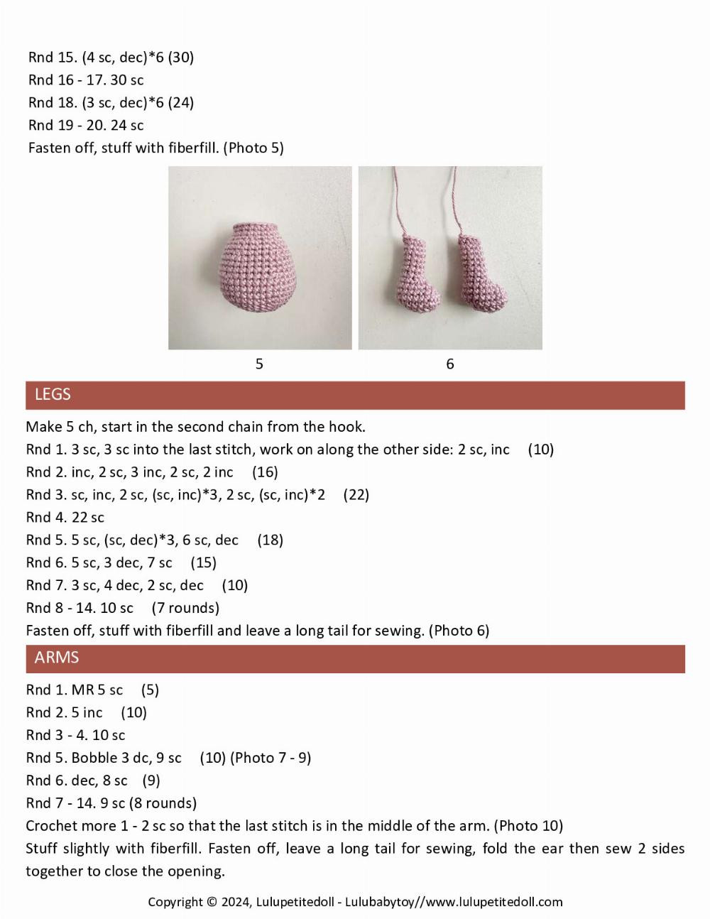 Lumpy Rattle crochet pattern