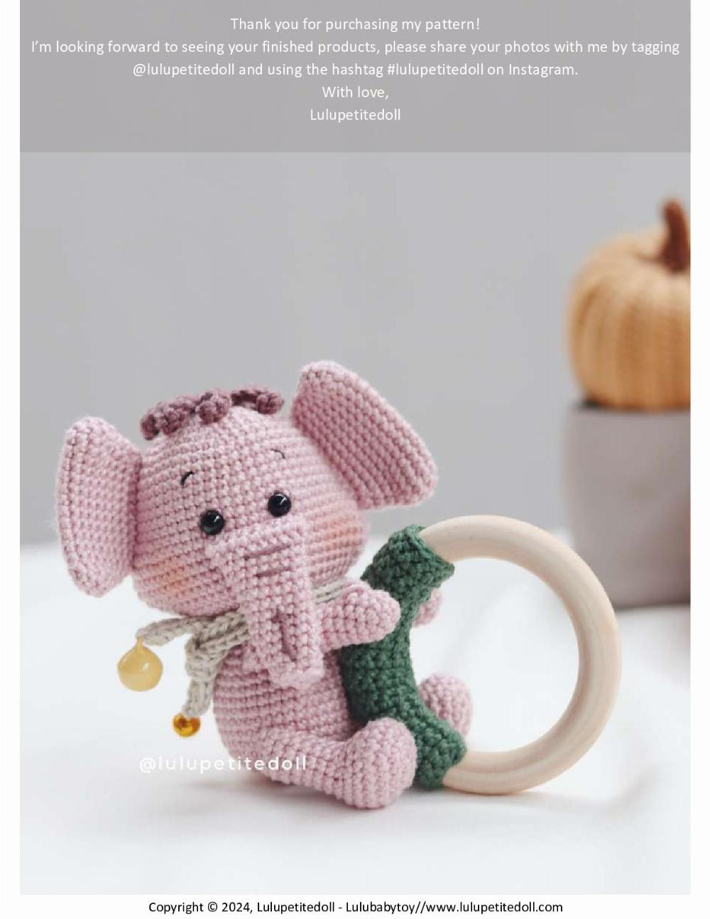 Lumpy Rattle crochet pattern