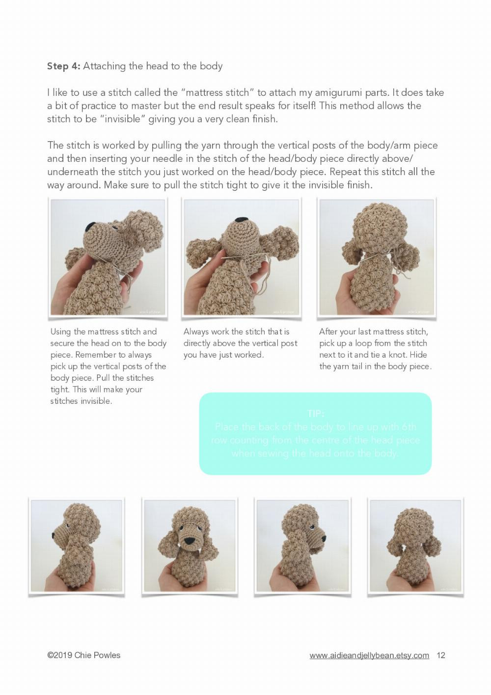 Mabel the Cockapoo Puppy Crochet Pattern