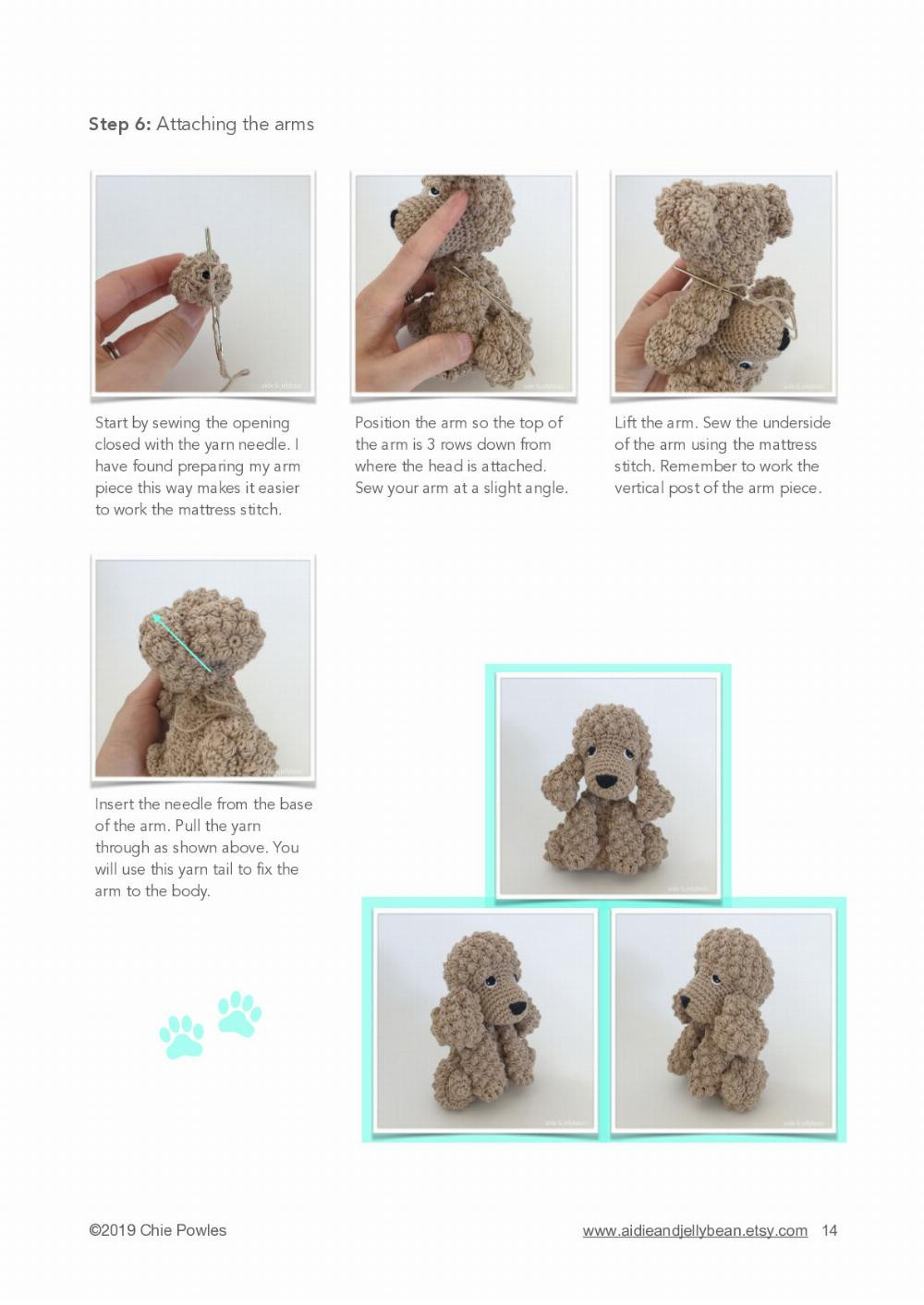 Mabel the Cockapoo Puppy Crochet Pattern