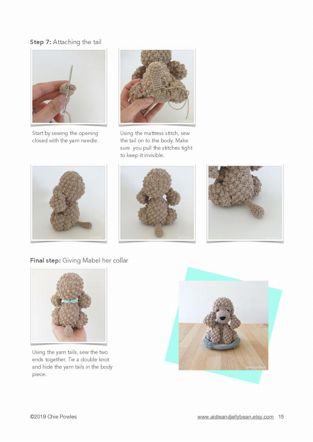 Mabel the Cockapoo Puppy Crochet Pattern