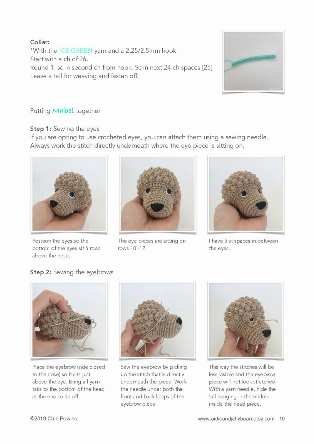 Mabel the Cockapoo Puppy Crochet Pattern