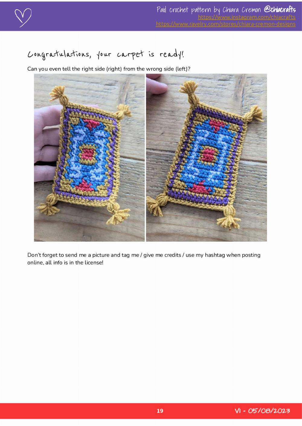 Magic Carpet Crochet Pattern