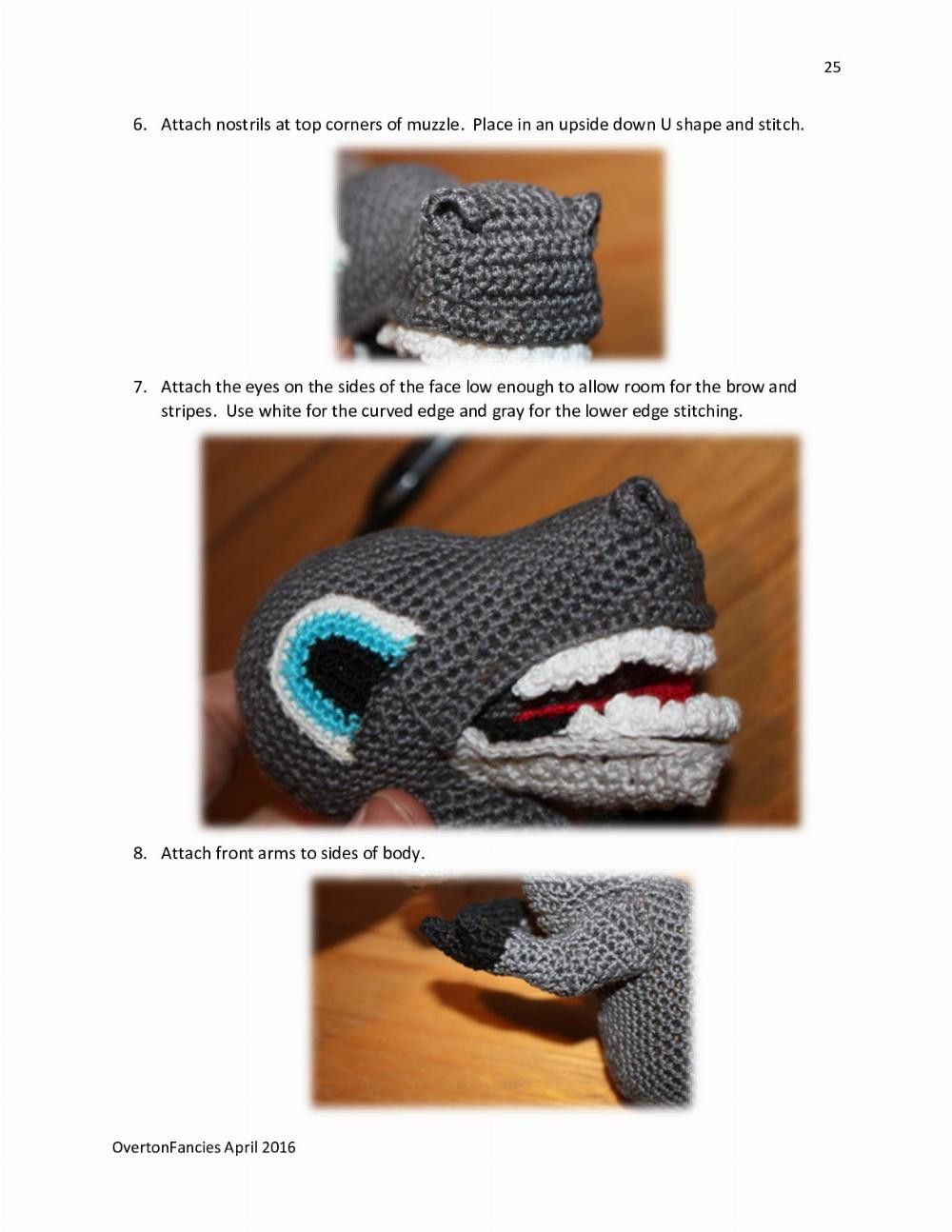 Max the Tyrannosaurus Rex crochet pattern