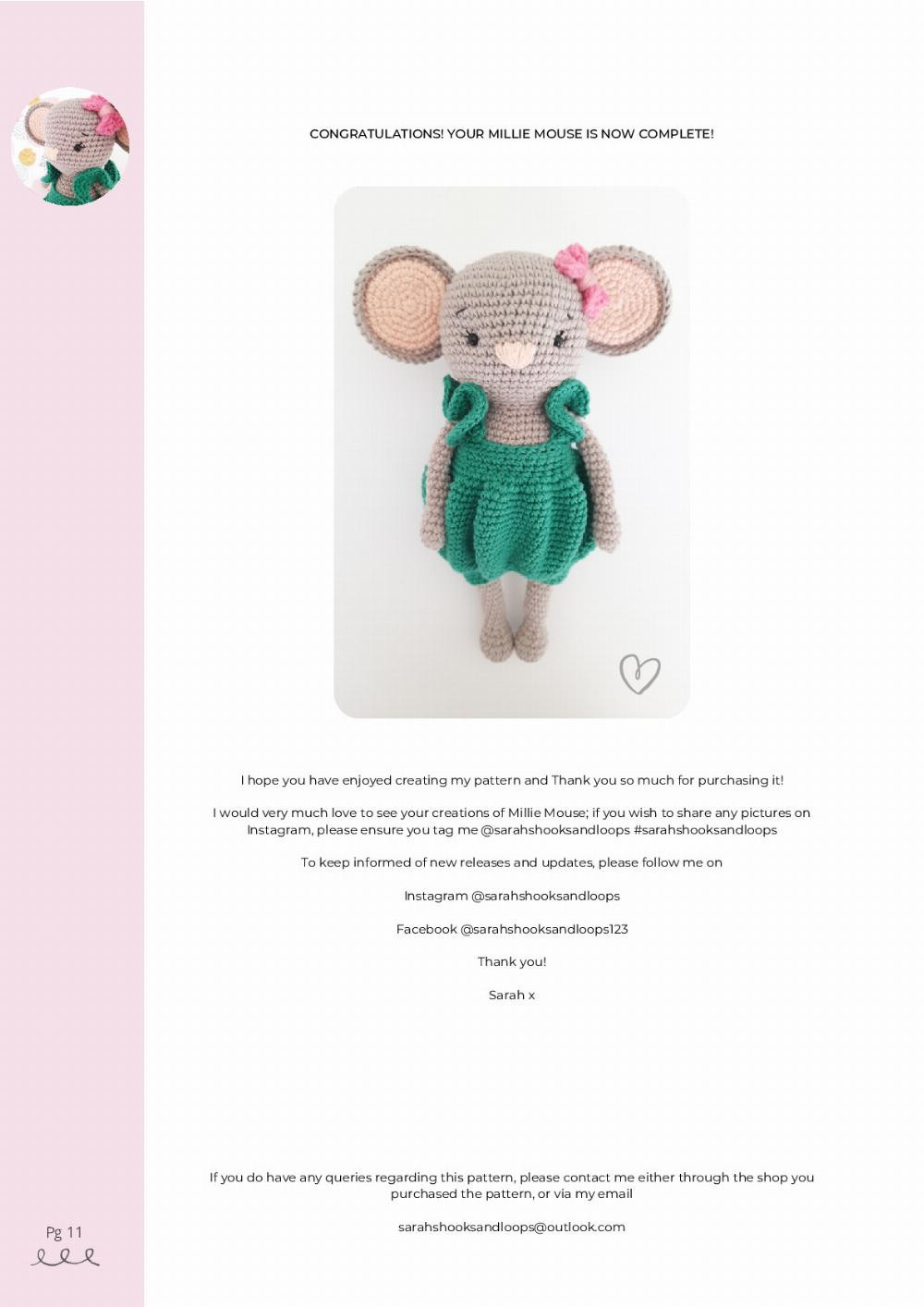 MILLIE MOUSE CROCHET PATTERN