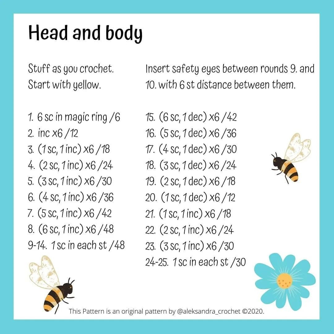 miss bee free pattern