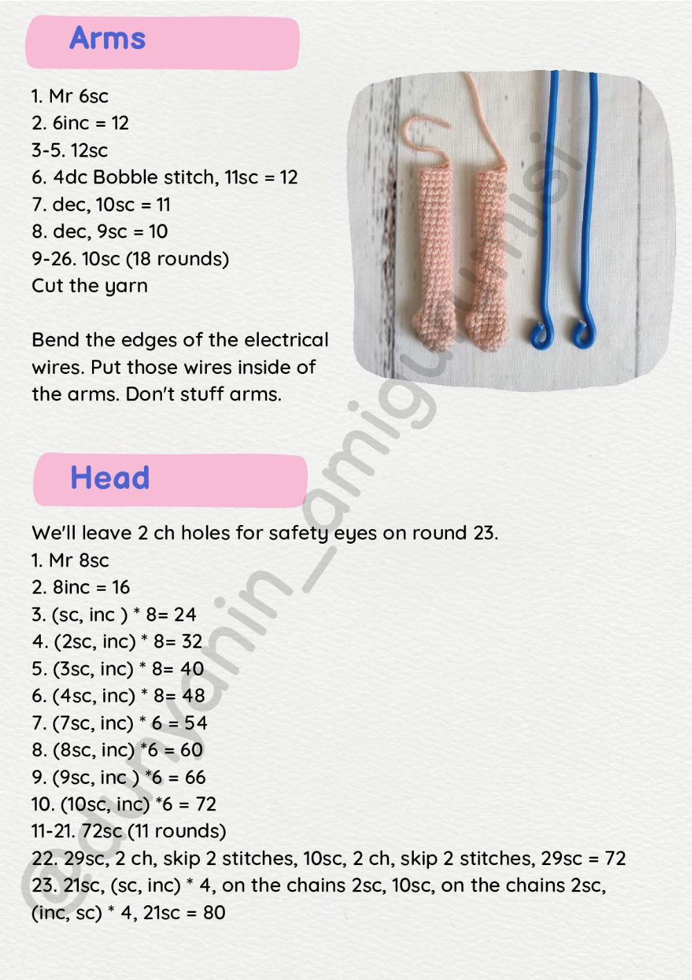 Monami Doll crochet pattern