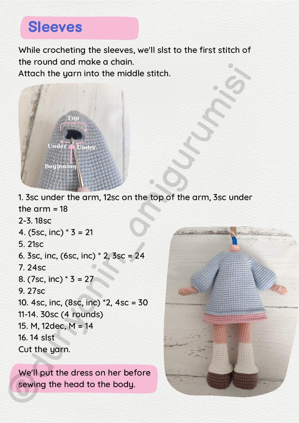 Monami Doll crochet pattern