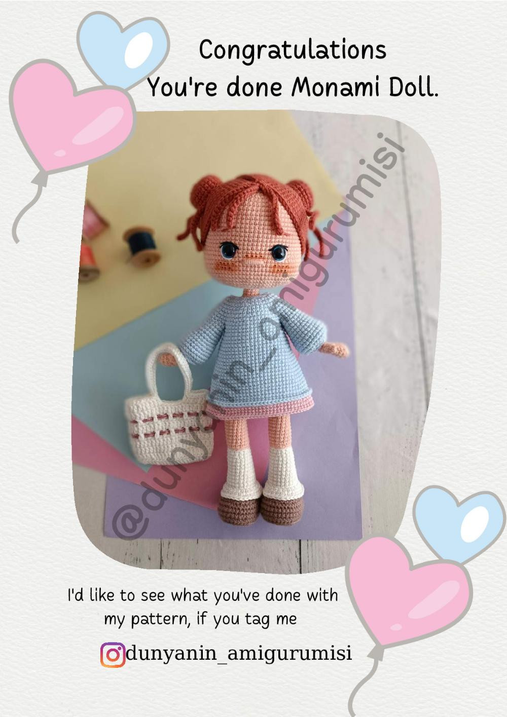 Monami Doll crochet pattern