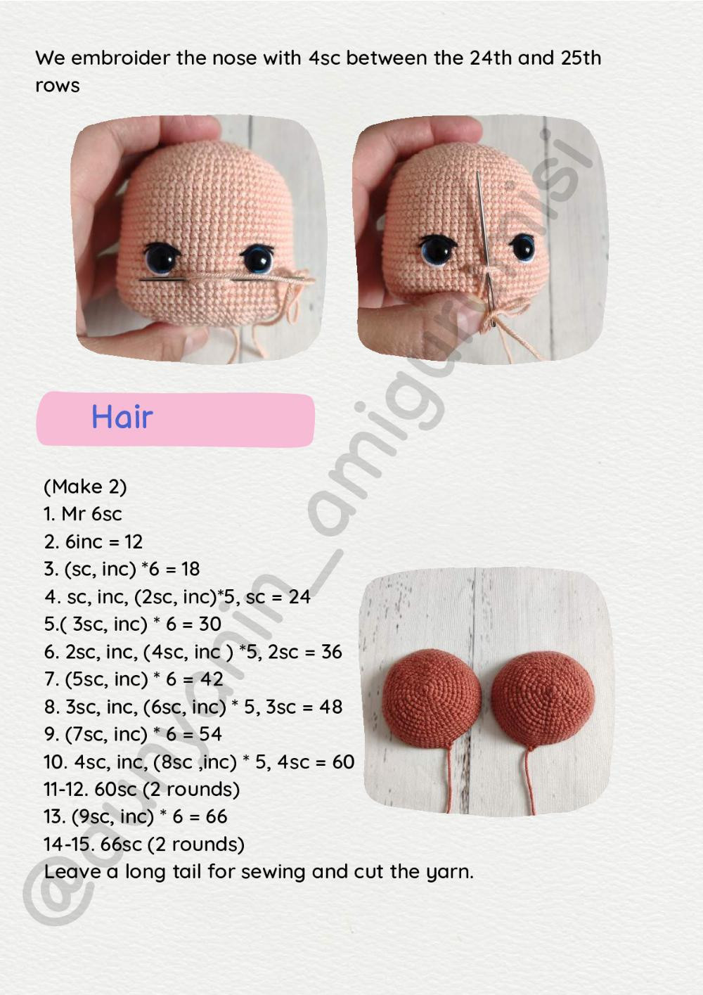 Monami Doll crochet pattern