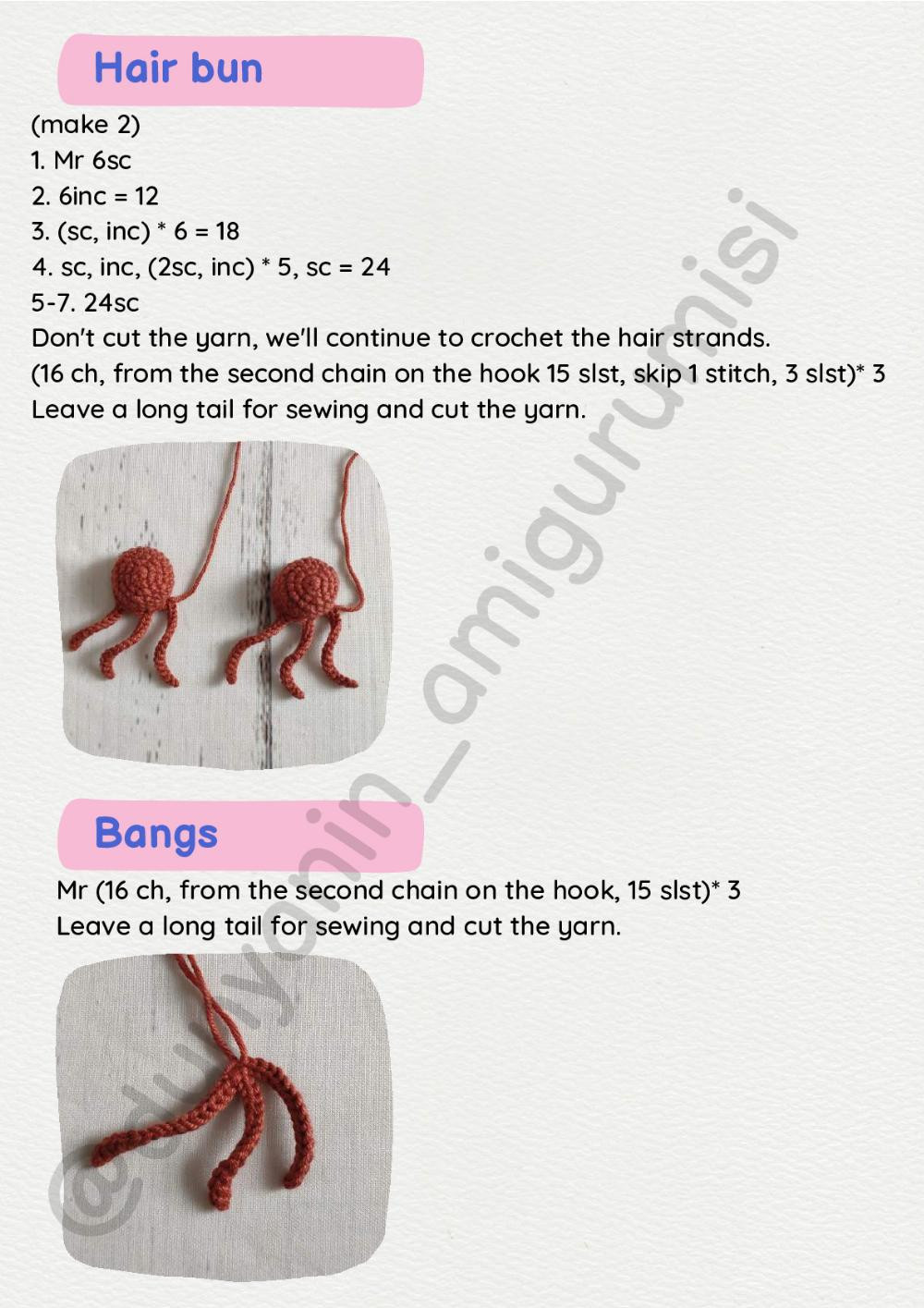 Monami Doll crochet pattern