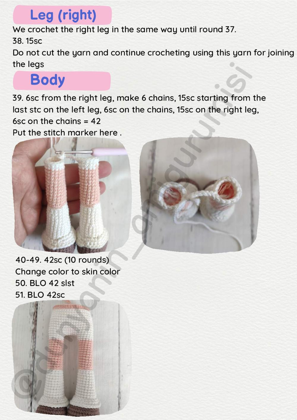 Monami Doll crochet pattern