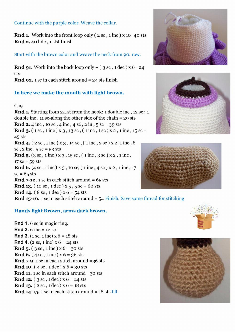 monkey girl crochet pattern