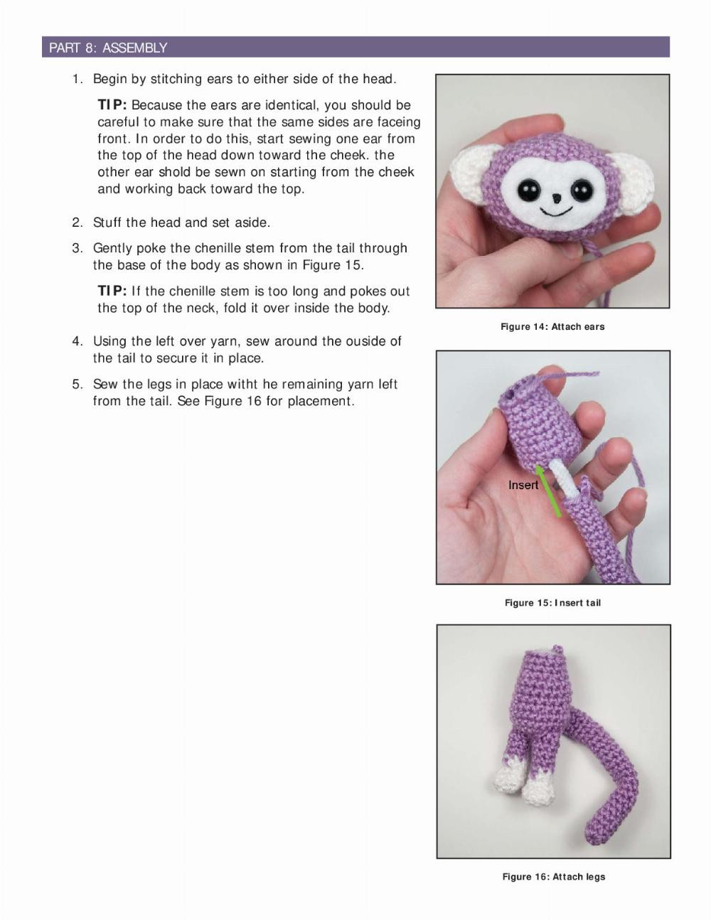 Monkeys crochet pattern