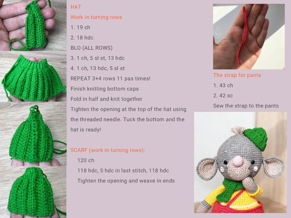 Mouse Arkasha crochet pattern