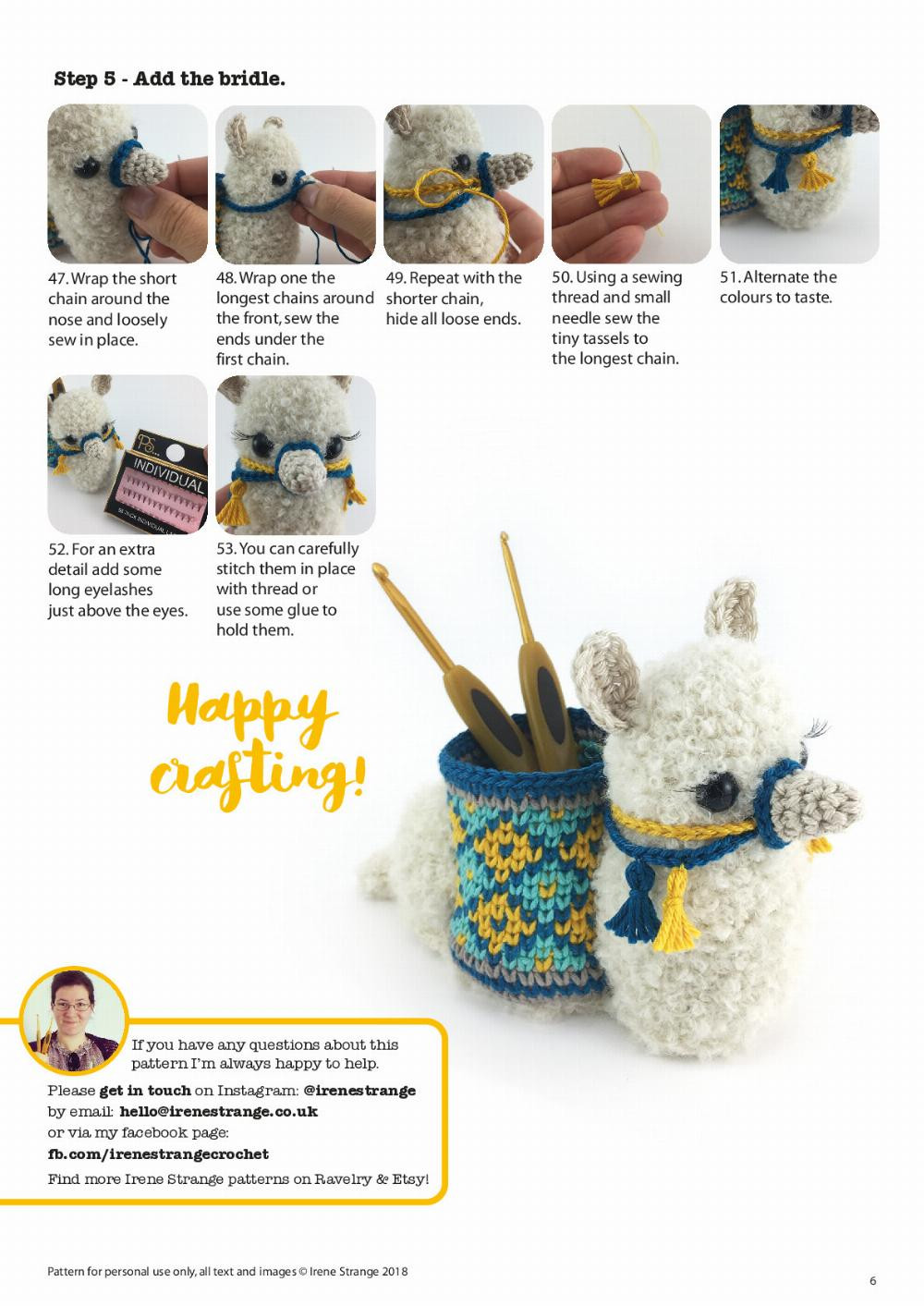 My Llama amigurumi pattern