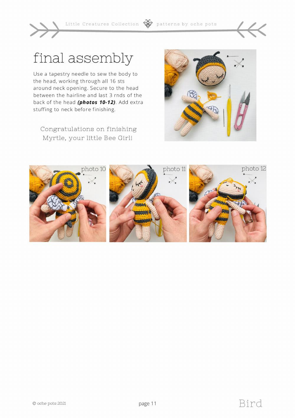 Myrtle the Bee CROCHET PATTERN