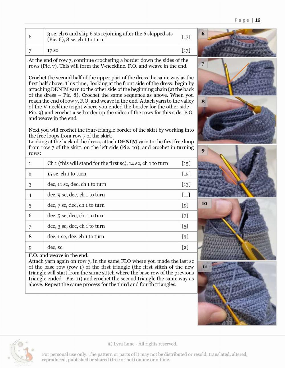 Nix crochet pattern