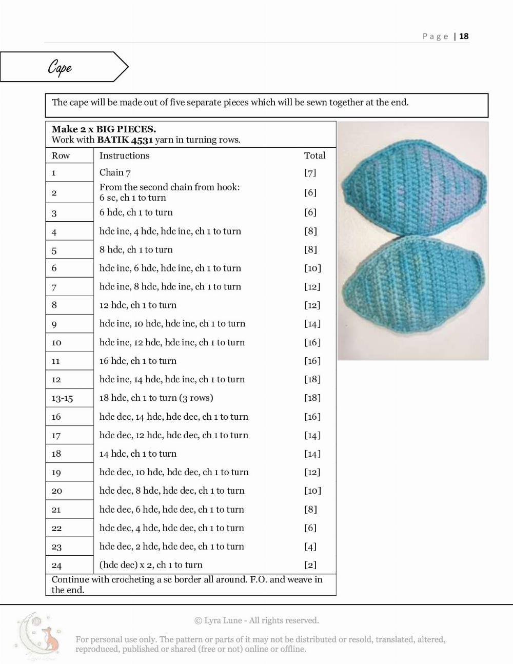 Nix crochet pattern