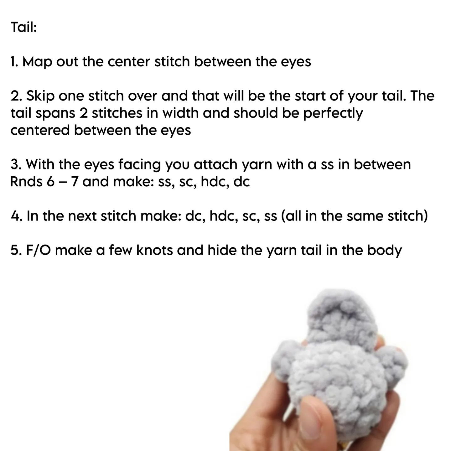 no sew manny the manate crochet pattern