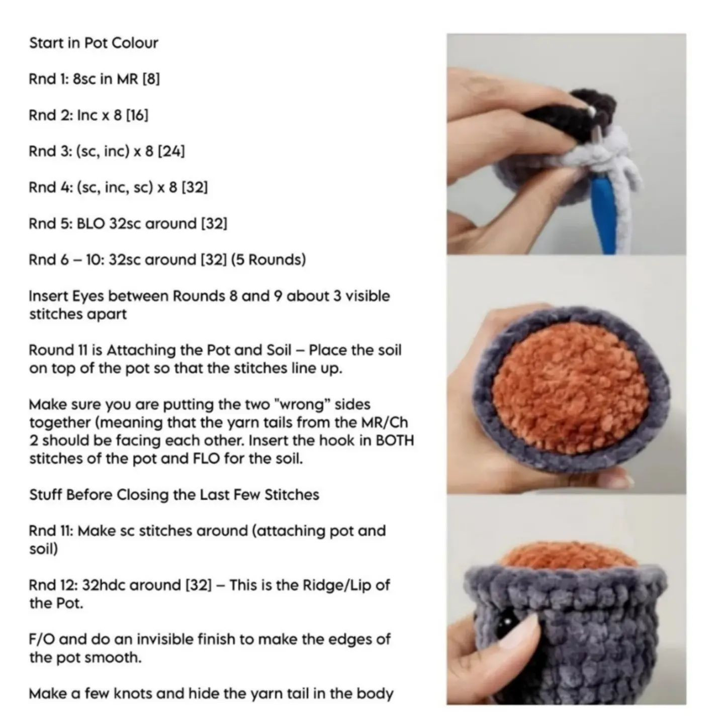 no sew sakura the succulent crochet pattern