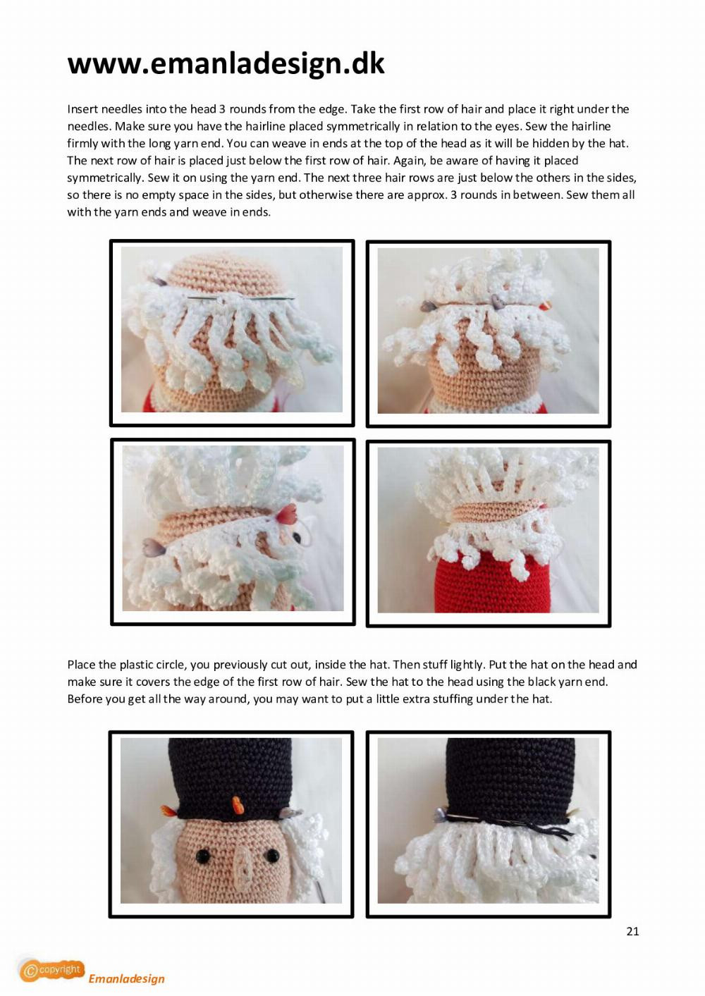 nutcracker english crochet pattern