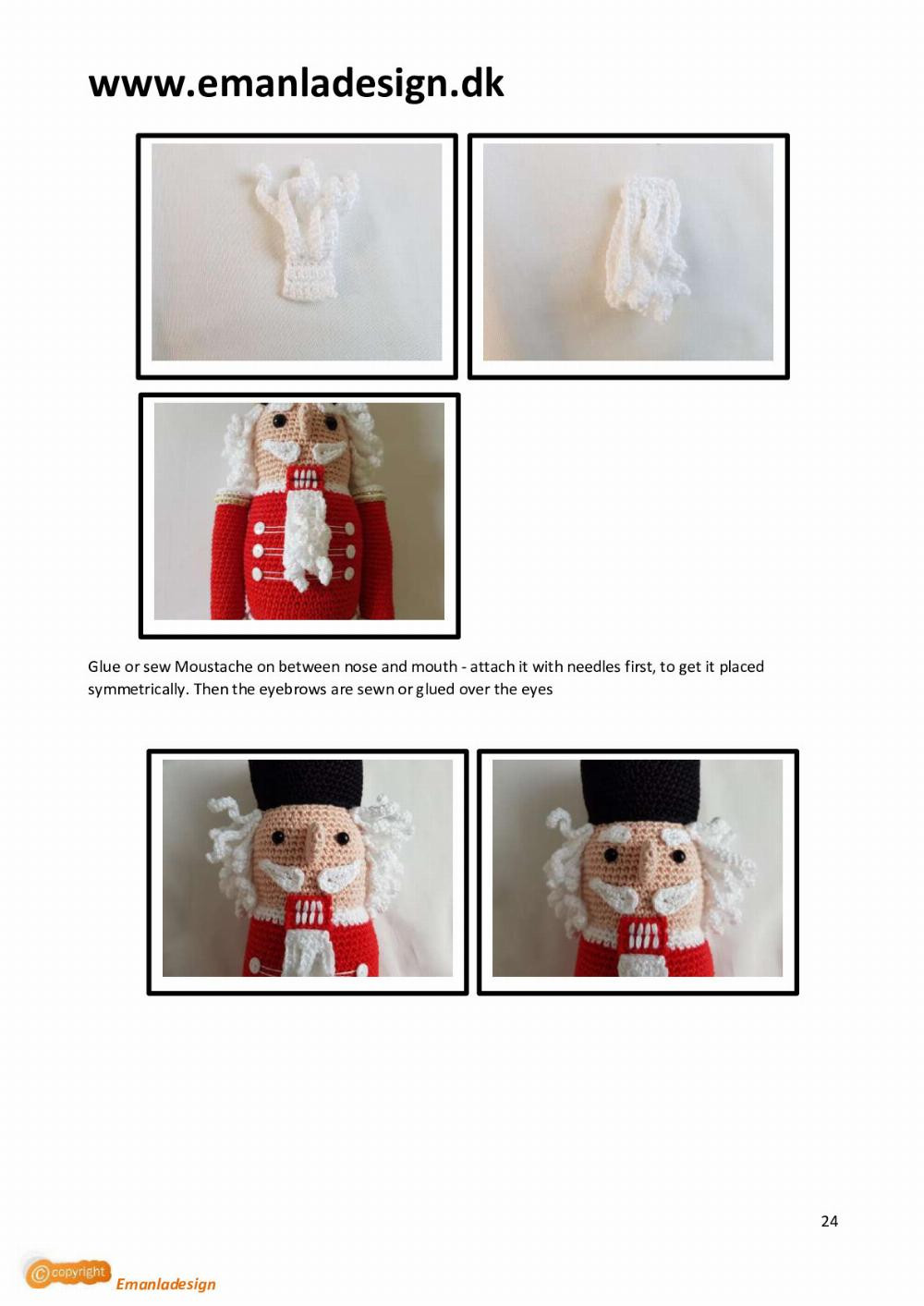 nutcracker english crochet pattern