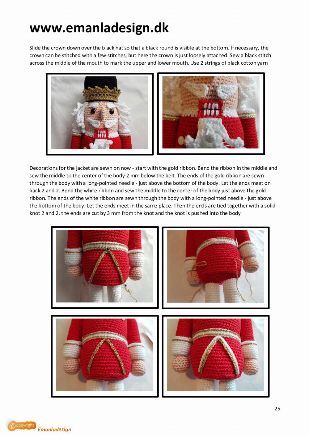 nutcracker english crochet pattern