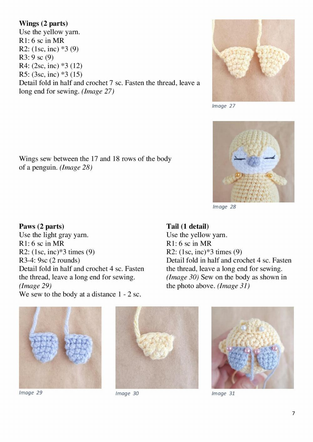 October 2021 Keychain Mini Penguin Pattern Crochet pattern