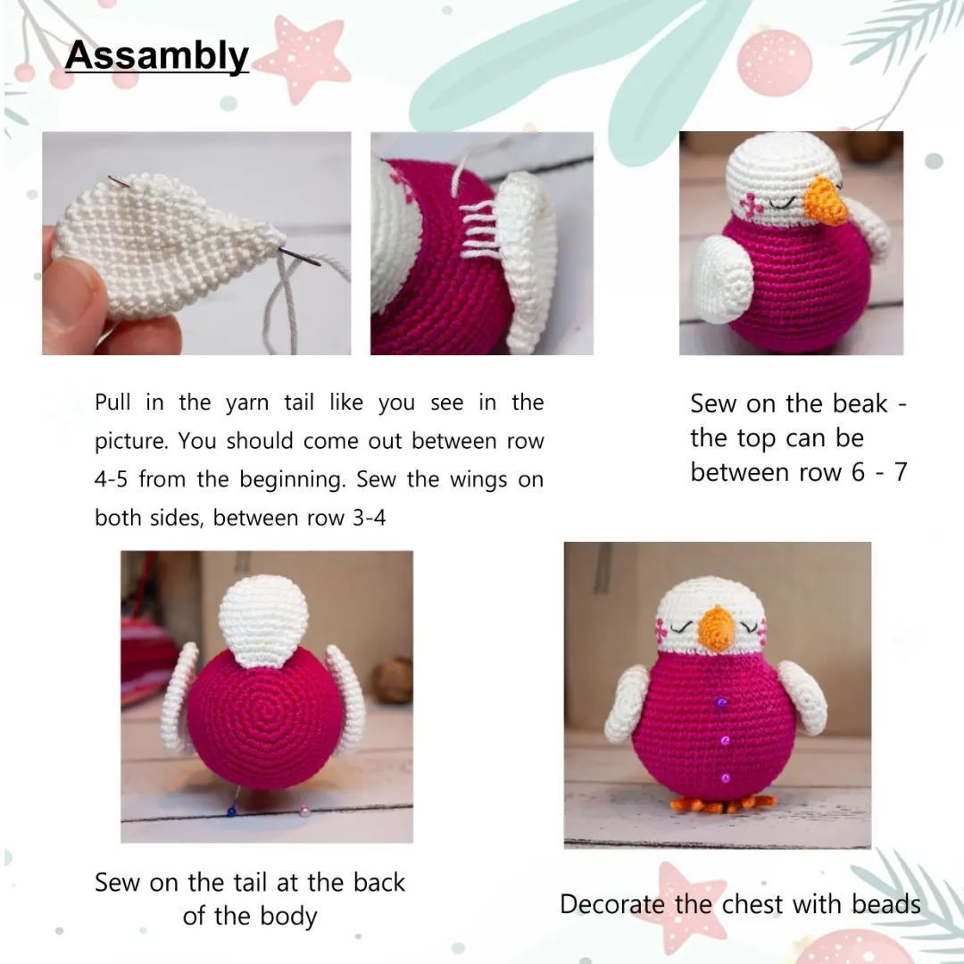 ornament birdie free pattern