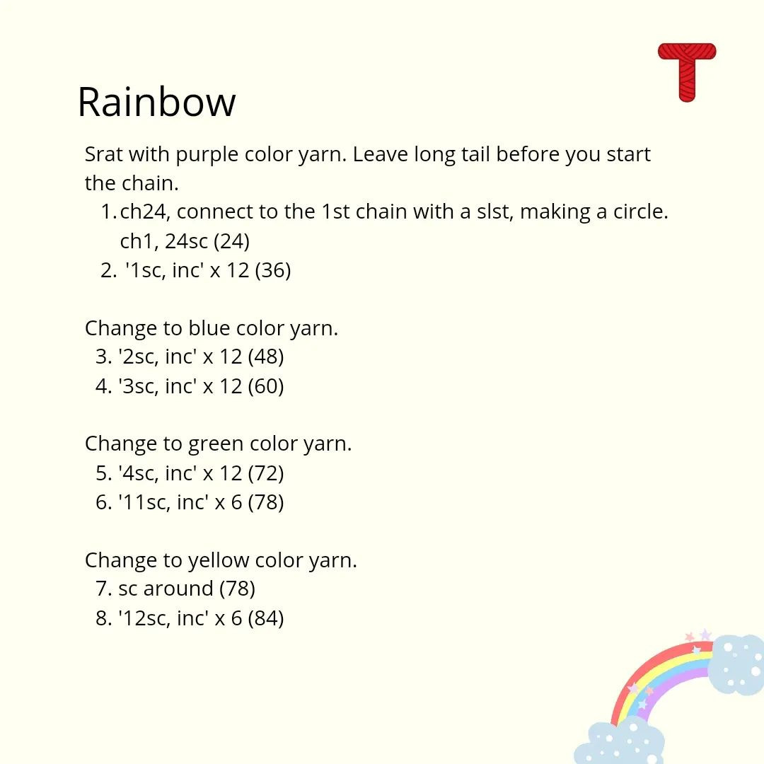 Our free rainbow pattern 🌈☺️