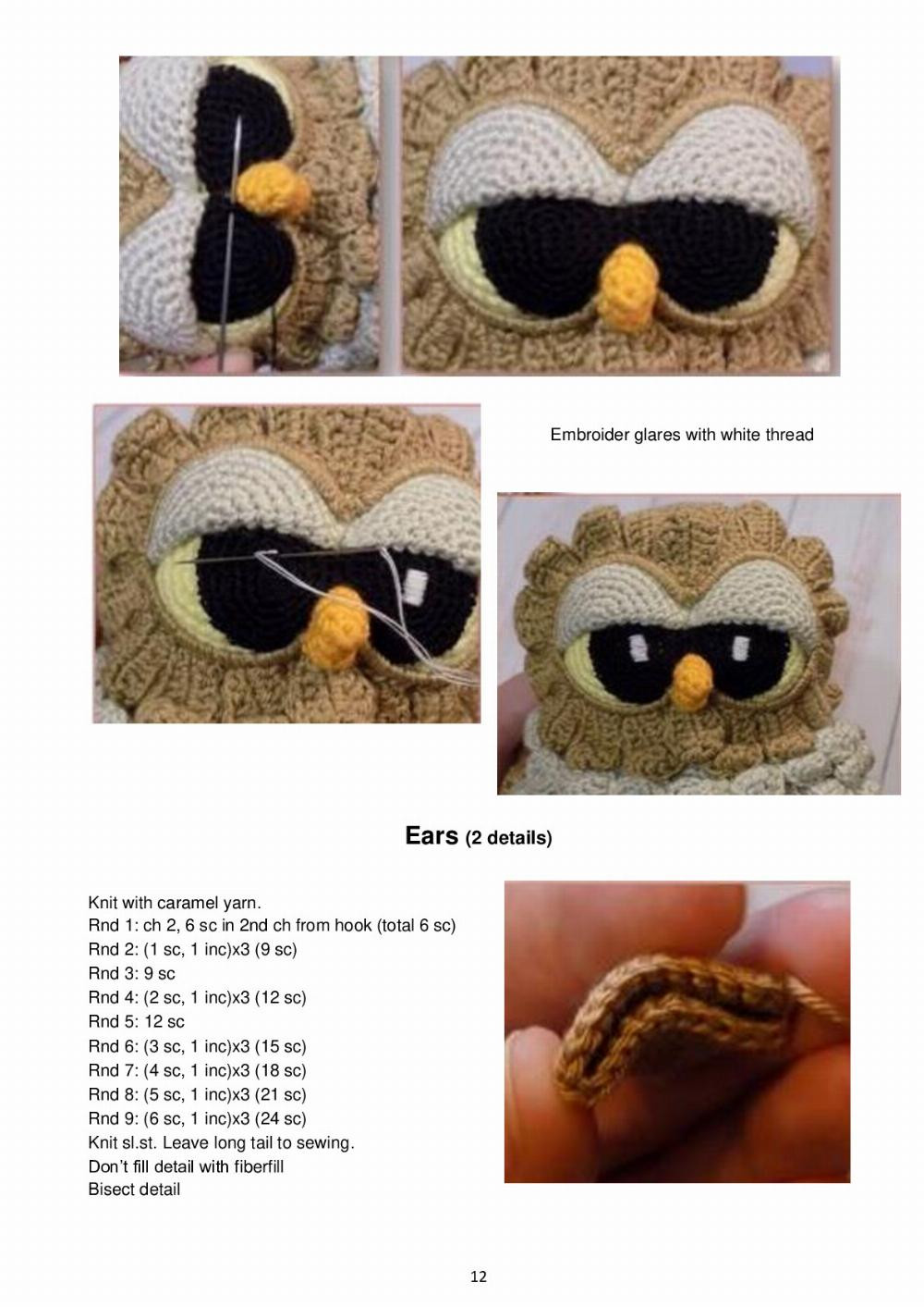 Owen family Crochet pattern owl