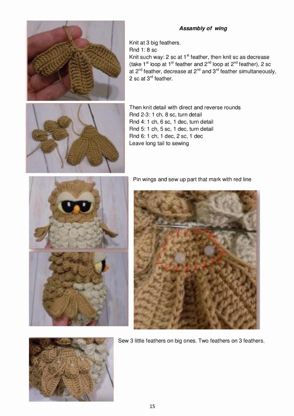 Owen family Crochet pattern owl