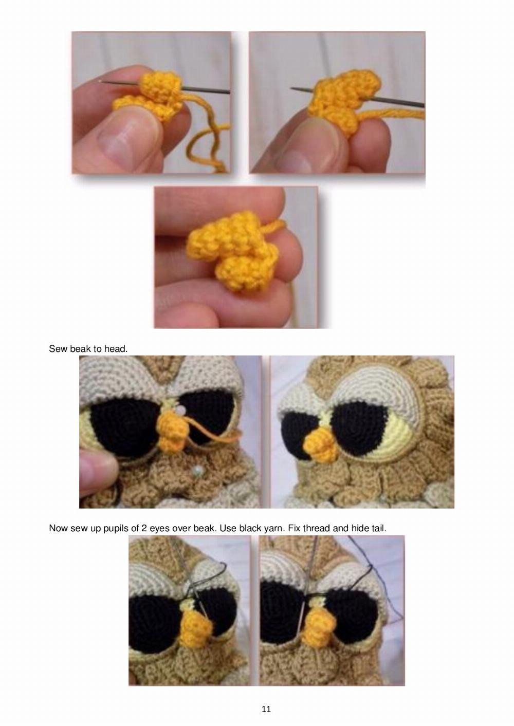 Owen family Crochet pattern owl