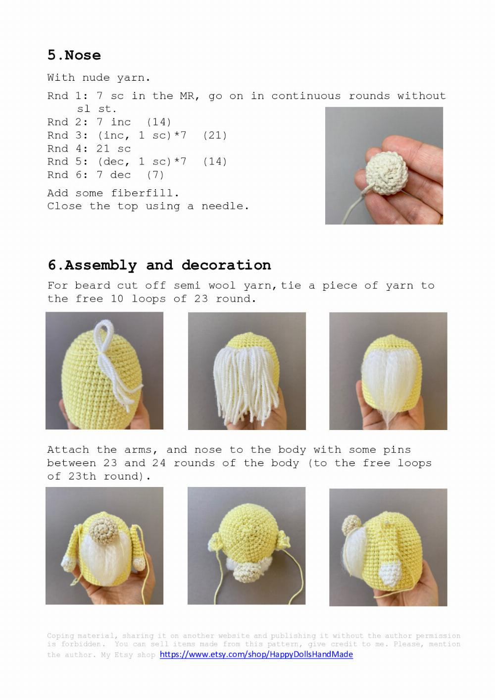 Palm Gnome crochet pattern