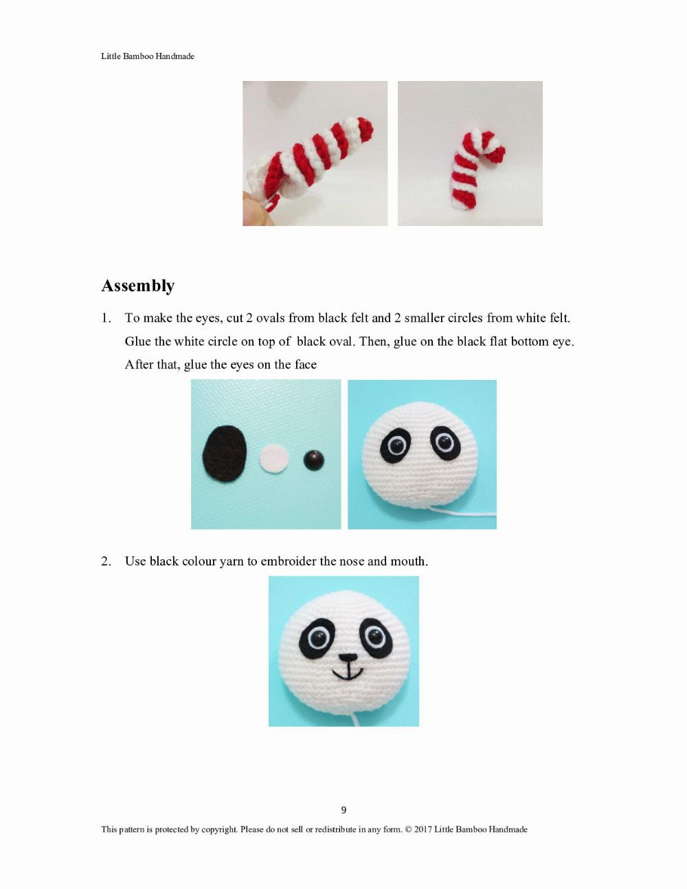 Panda Christmas Stocking Crochet Pattern