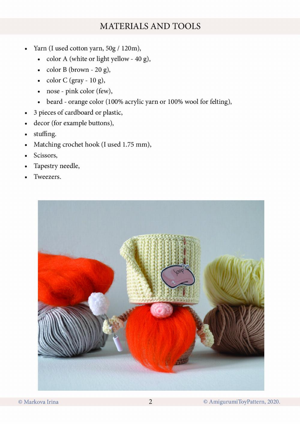 Paper Gnome Crochet Pattern