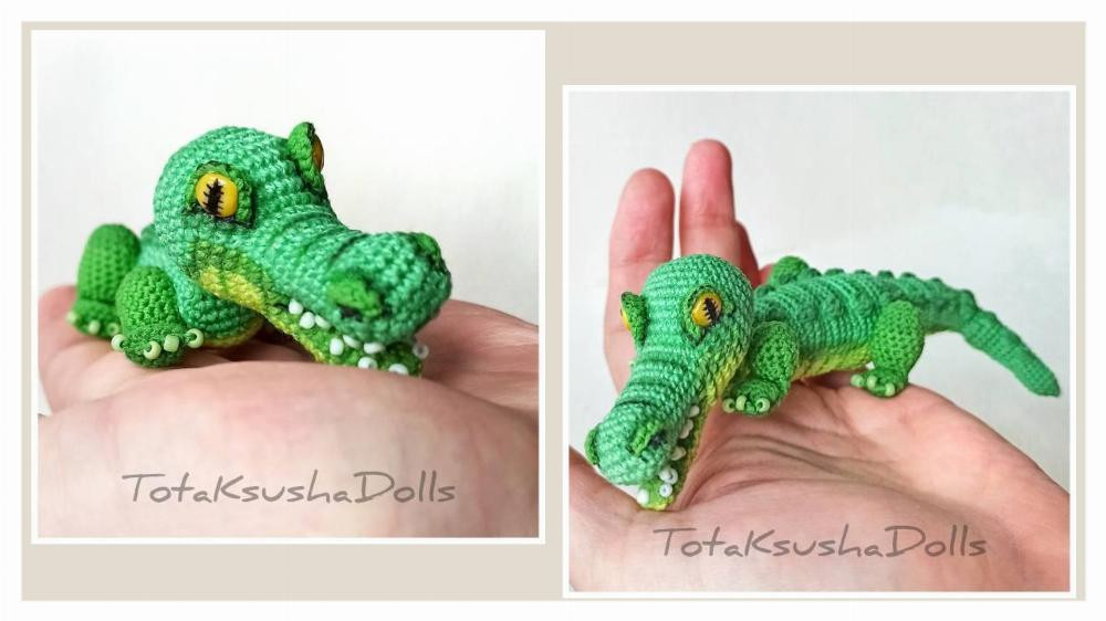 Pattern crochet crocodile