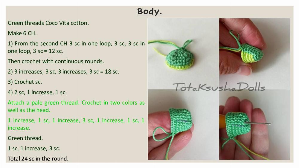 Pattern crochet crocodile