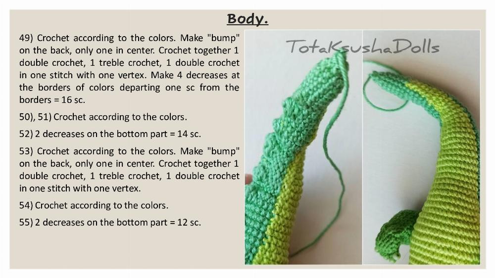 Pattern crochet crocodile