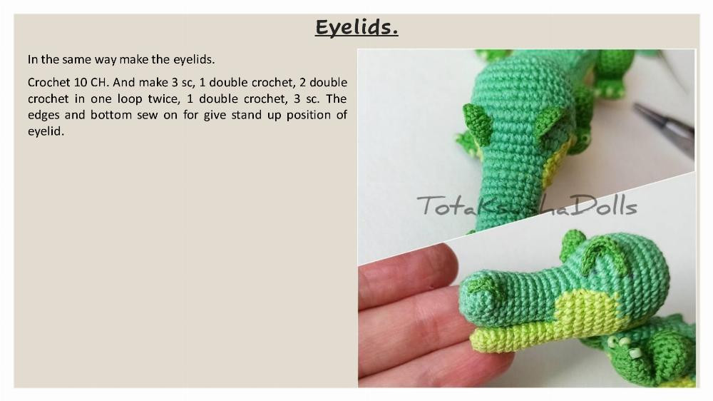 Pattern crochet crocodile