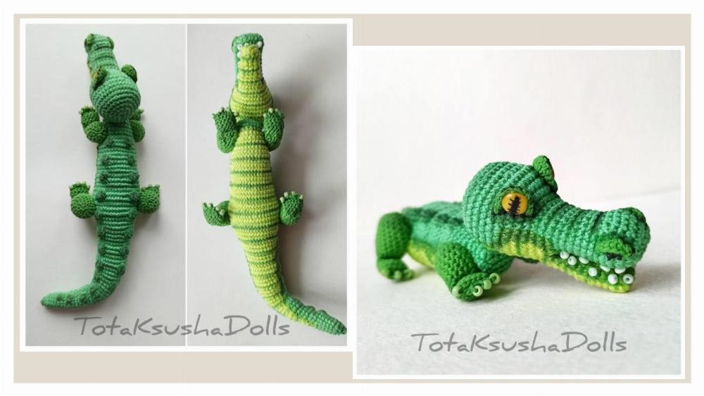 Pattern crochet crocodile