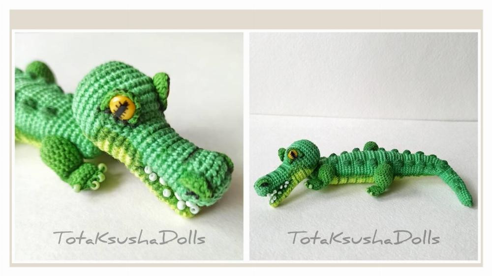 Pattern crochet crocodile